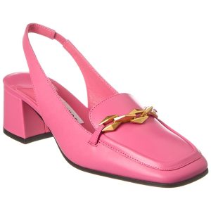 Jimmy Choo Diamond Tilda 45 Leder mit Ferse Gurtpumpe