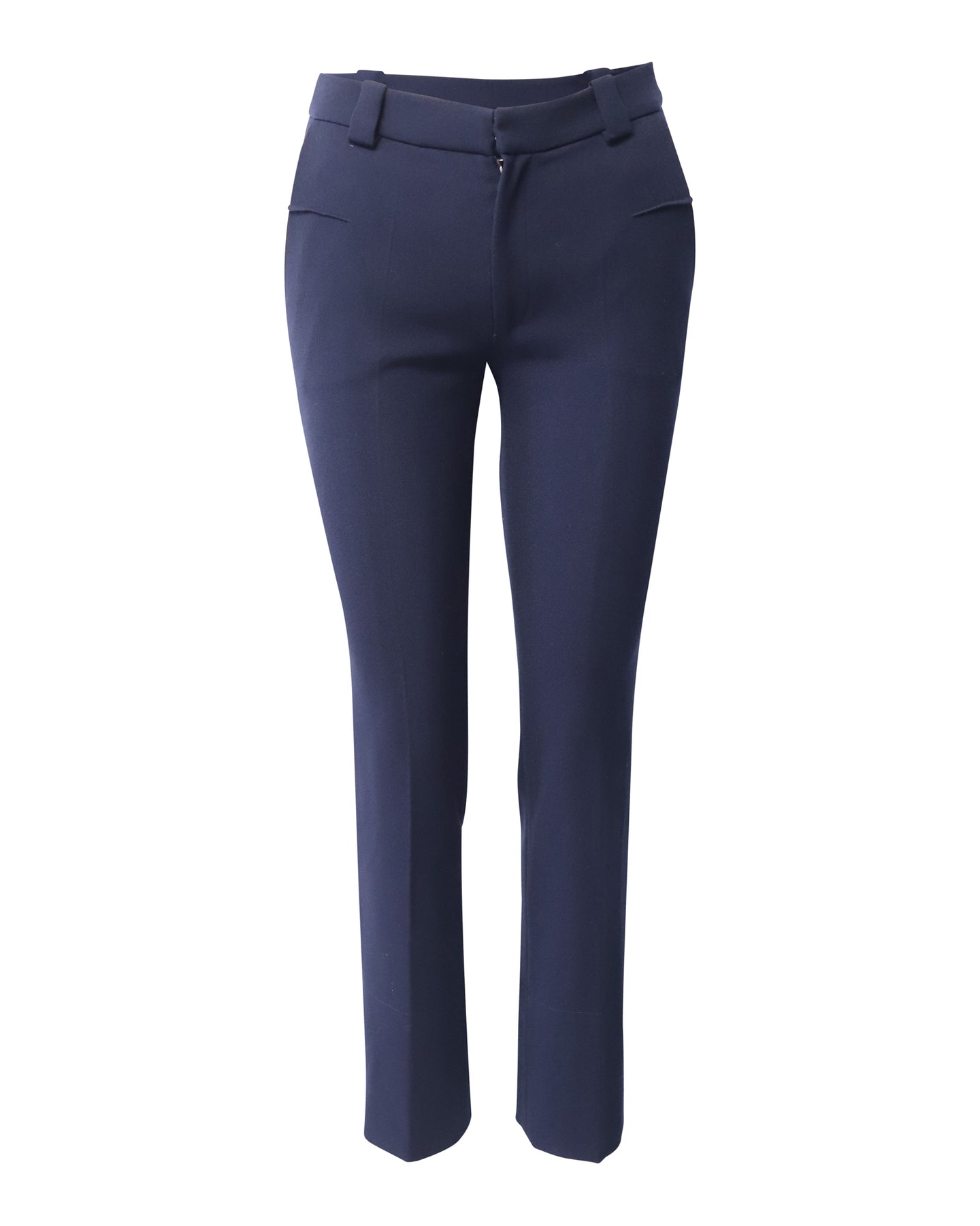 Roland Mouret Holway – Schmale Hose aus dunkelblauem Polyester
