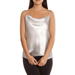 Kamisole aus gehämmertem Satin
