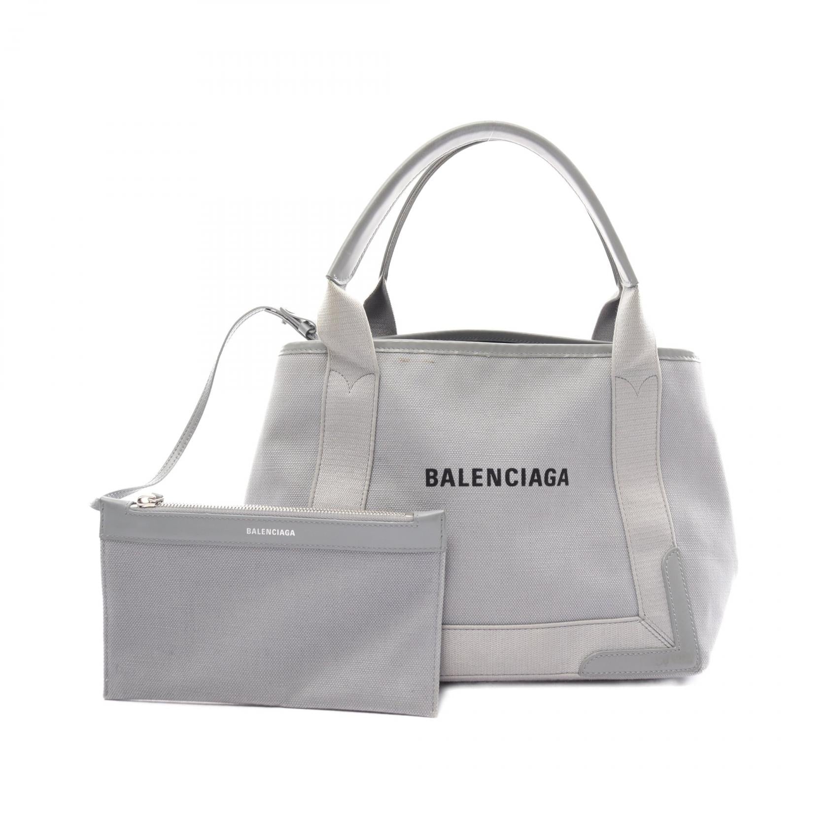Balenciaga Dunkelblau Cabas S Tragetasche Tasche aus Canvas