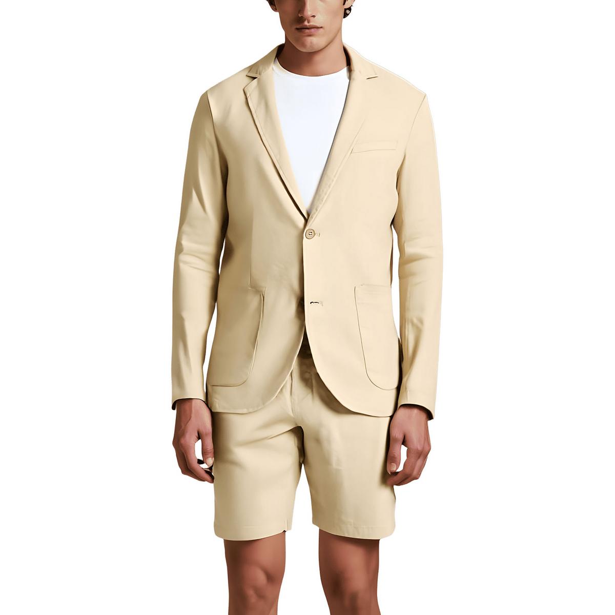 Zwei-Knopf-Blazer aus Leinen