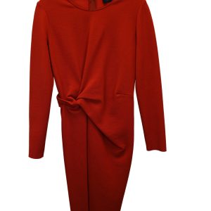 Lanvin Jersey Twist Kleid aus orange Wolle 7748691034172