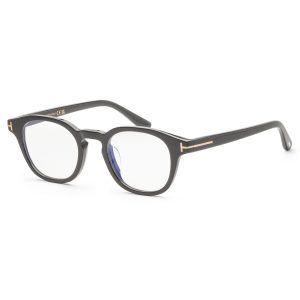 Tom Ford Unisex Grechie 49mm glänzend schwarz Optik