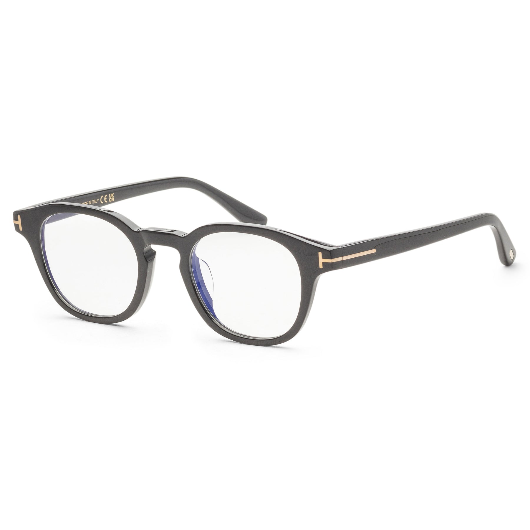 Tom Ford Unisex Grechie 49mm glänzend schwarz Optik