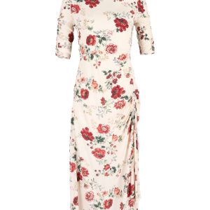 Maje Rondi Midikleid in Blumendruck Viskose 7748685987900