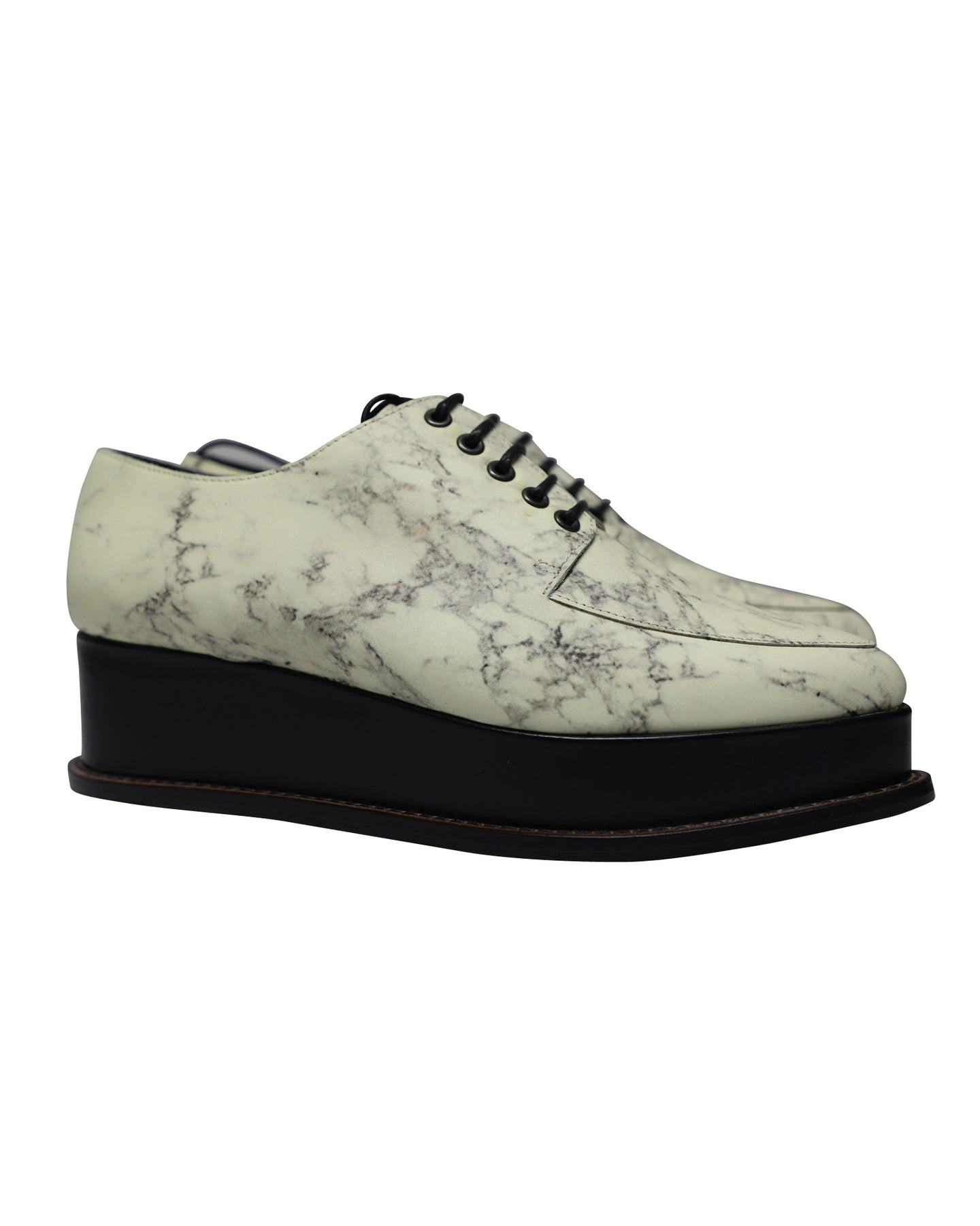 Opening Ceremony Eleanora Plateau-Oxfords aus Leder mit Marmordruck