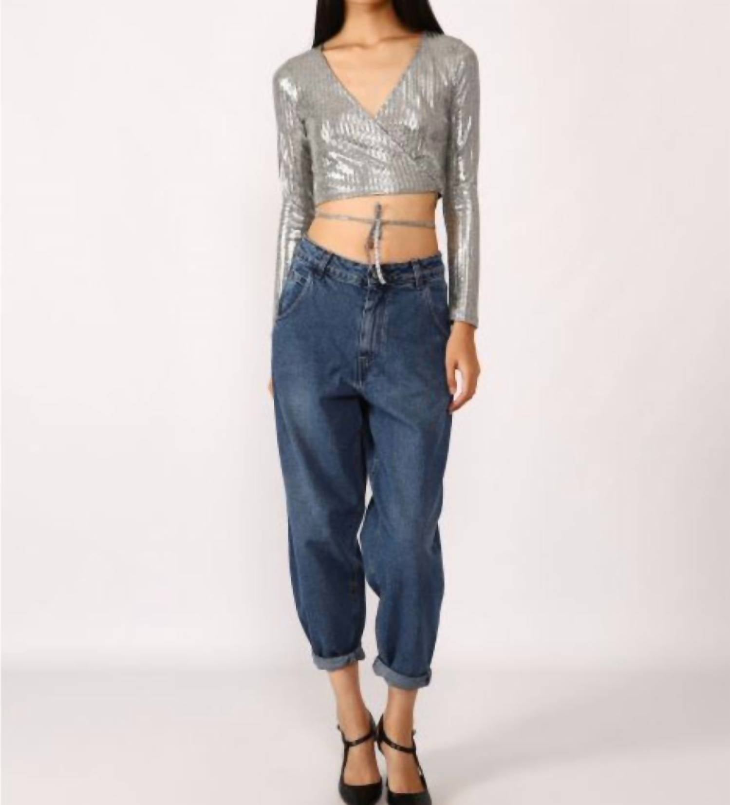 Quinn Baggy Jeans in dunkler Waschung