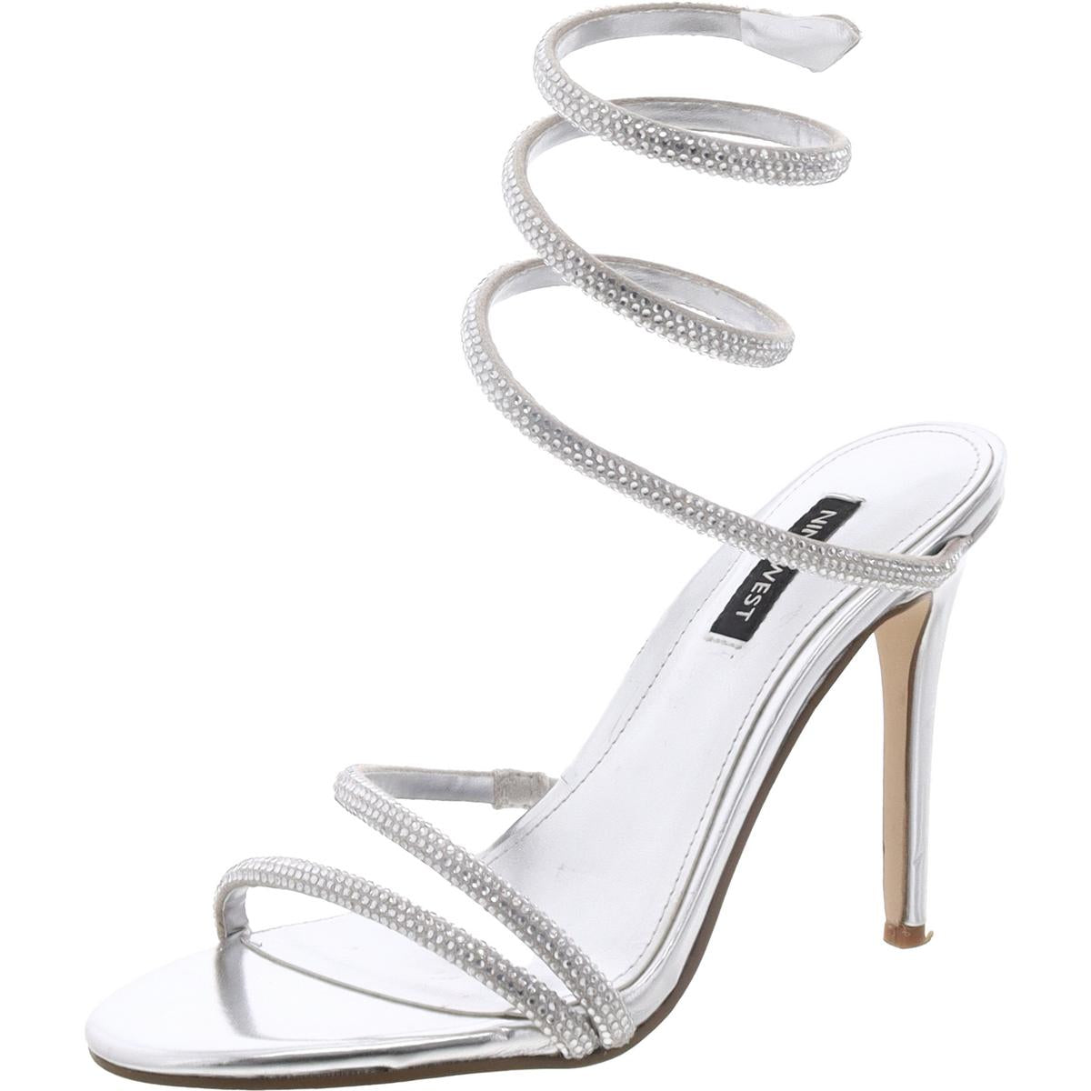 Maskil 2 Strass Knöchelriemen Absatzschuhe