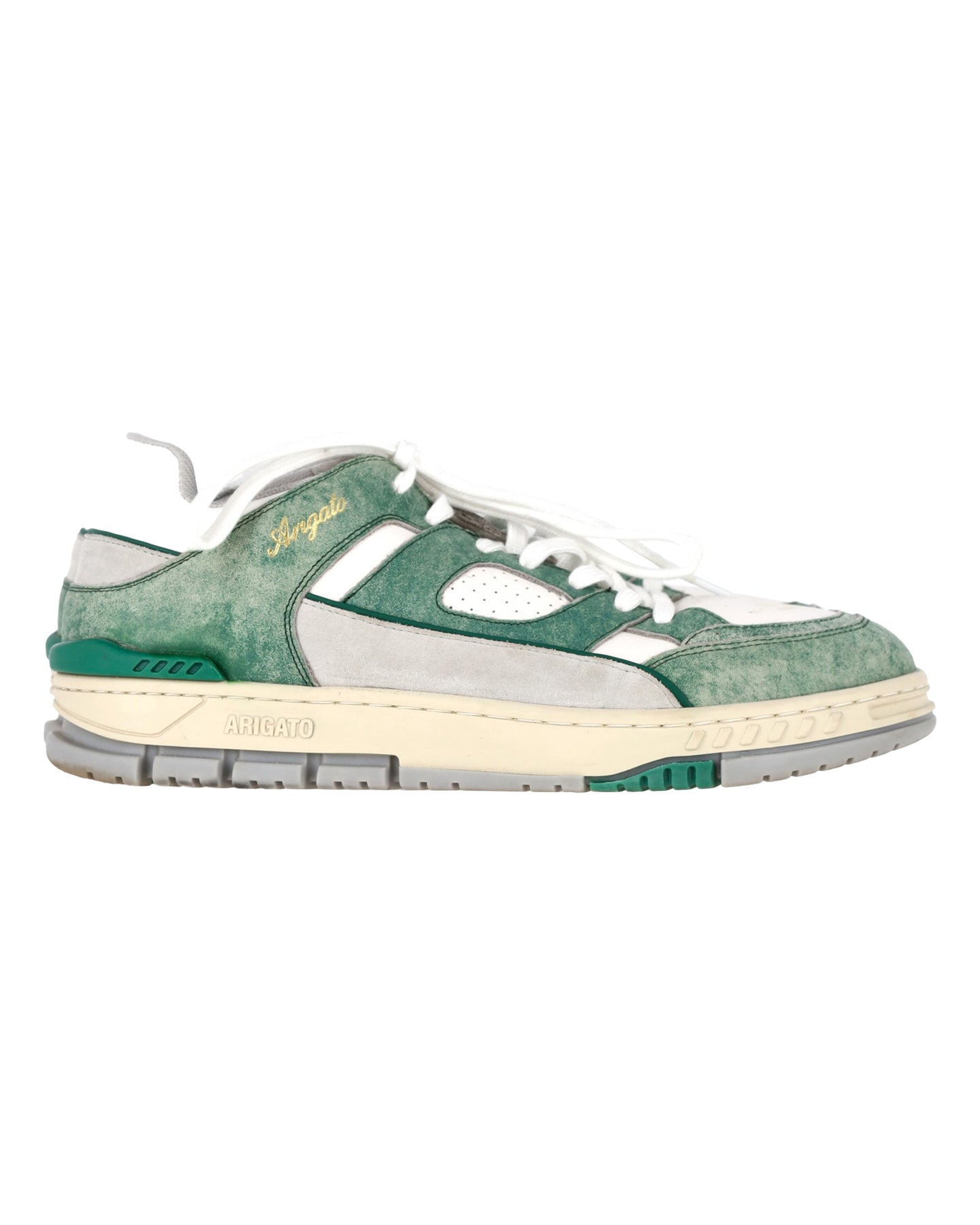 Axel Arigato Area Lo Sneaker aus grünem Leder