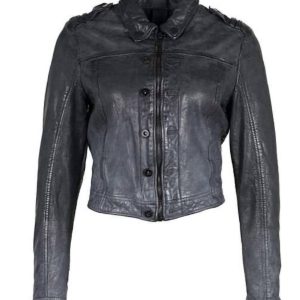 Faira Lederjacke in schwarz