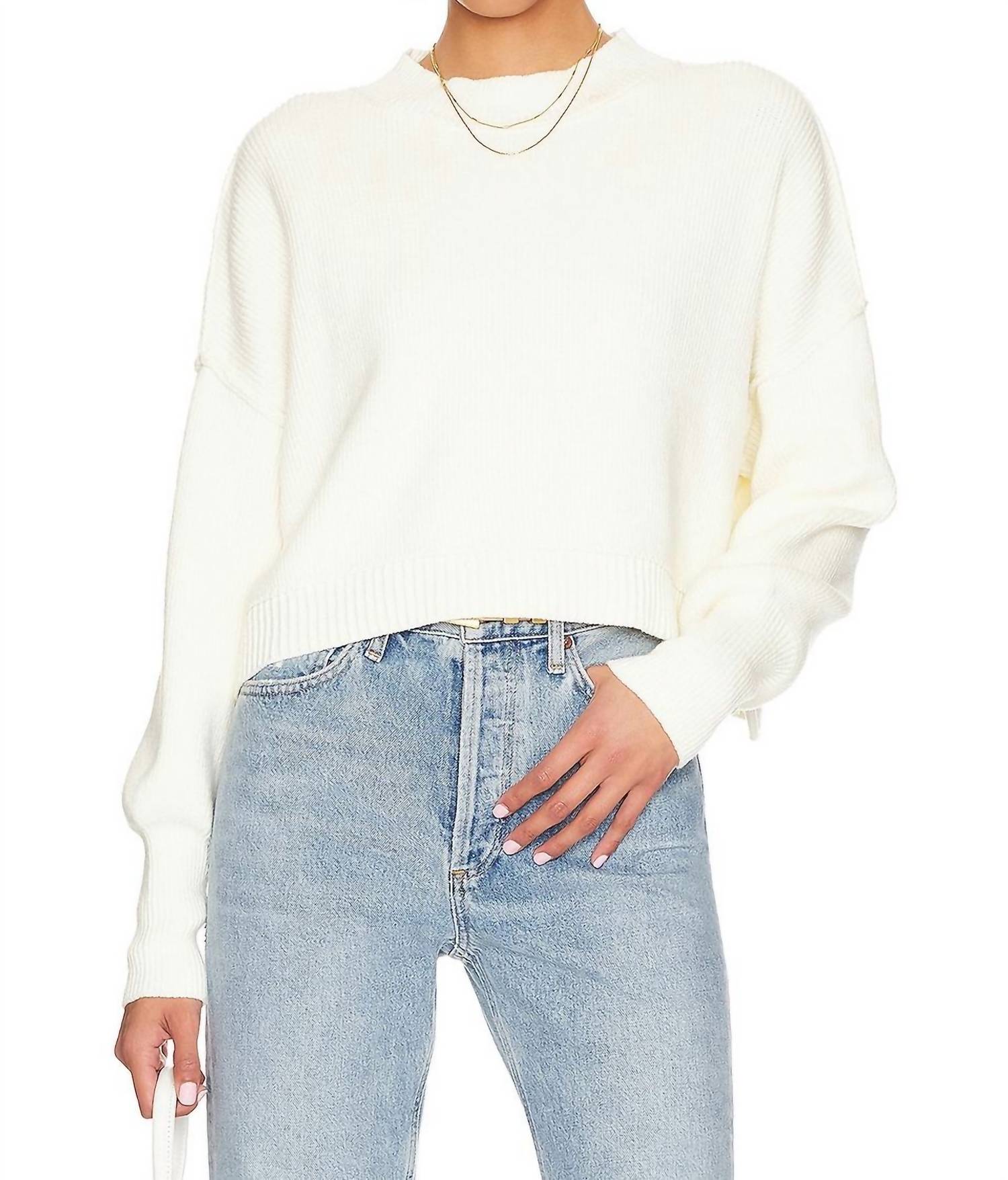Leichter Street Crop Pullover in Moonglow