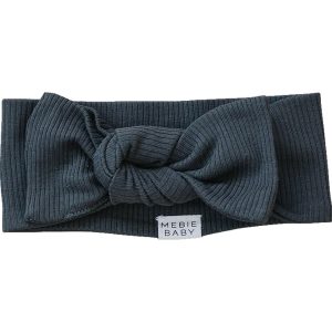 Anthrazit Bio-Baumwolle gerippten Kopf Wrap
