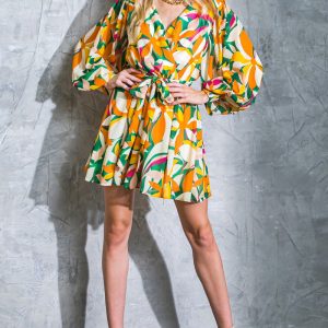 DARING HEART gewebtes Minikleid