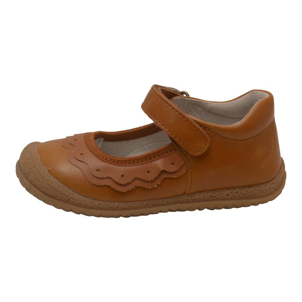 Mädchen Gold Leder Rüschen Mary Jane Schuhe 4 Baby-12 Kinder