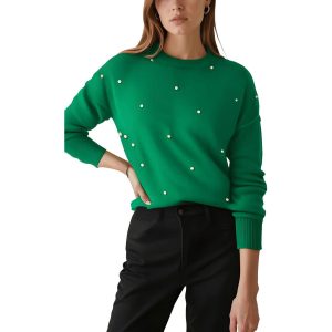 Strickkragen Pullover