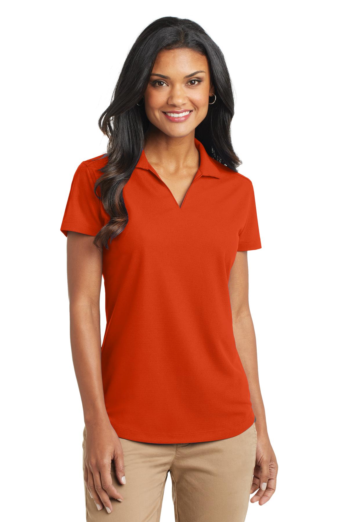 Port Authority Damen Dry Zone Grid Polo. L572