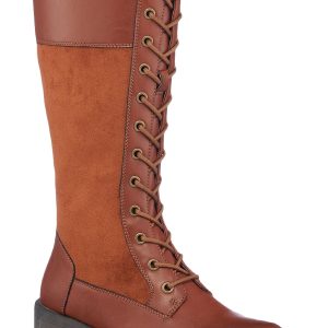 Hanker Damen gepolstert Fußbett Mittelkalb Kampf & mit Schnürschuhe
