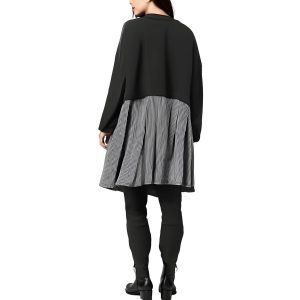 Juniors gestreifte Baumwolle Sweatshirt Kleid