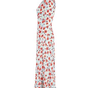 Rixo Poppy Maxikleid im Blumendruck Viskose 7748699947068