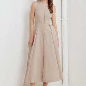 ZIP & FLOW gewebt MIDI Kleid