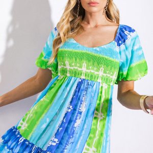 ESSENCE OF SUMMER gewebtes Minikleid