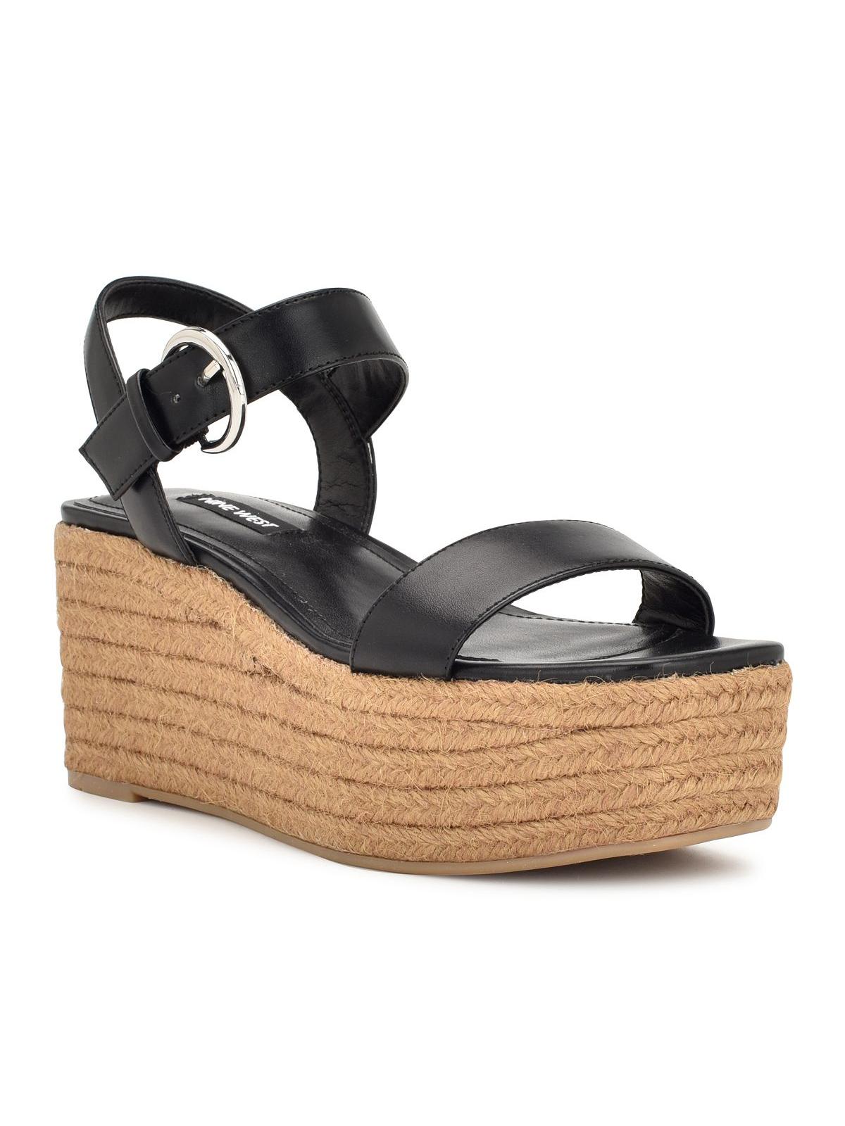 Nillo 3 Damen Kunstleder Knöchel Strap Plateausandalen