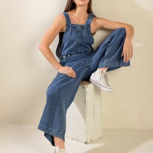 LET ME TALK Denim Cargo Hose