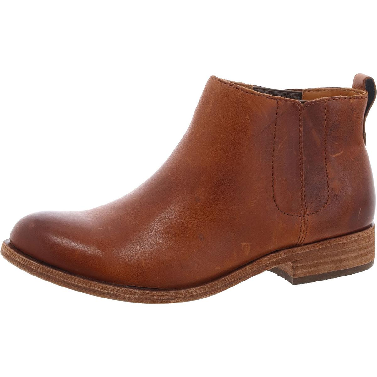 Leder Pull On Booties