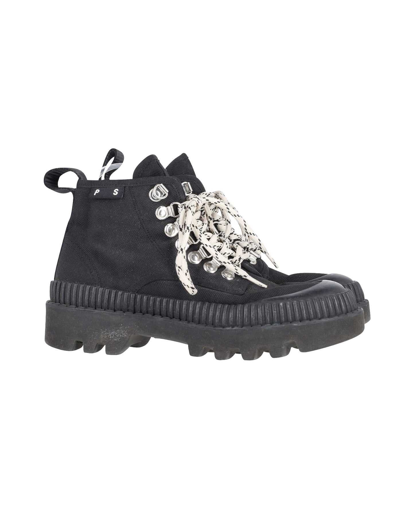 Proenza Schouler Lug Sohle Stiefel in schwarz Canvas