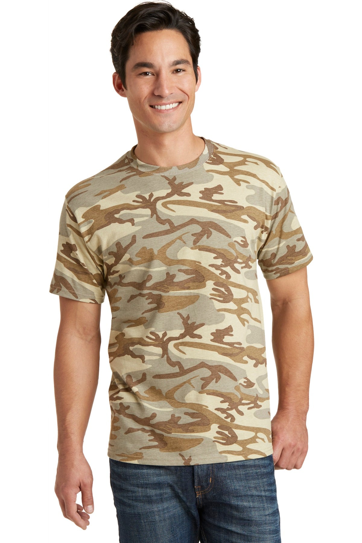 Port & Company Core Baumwolle Camo Tee für Herren