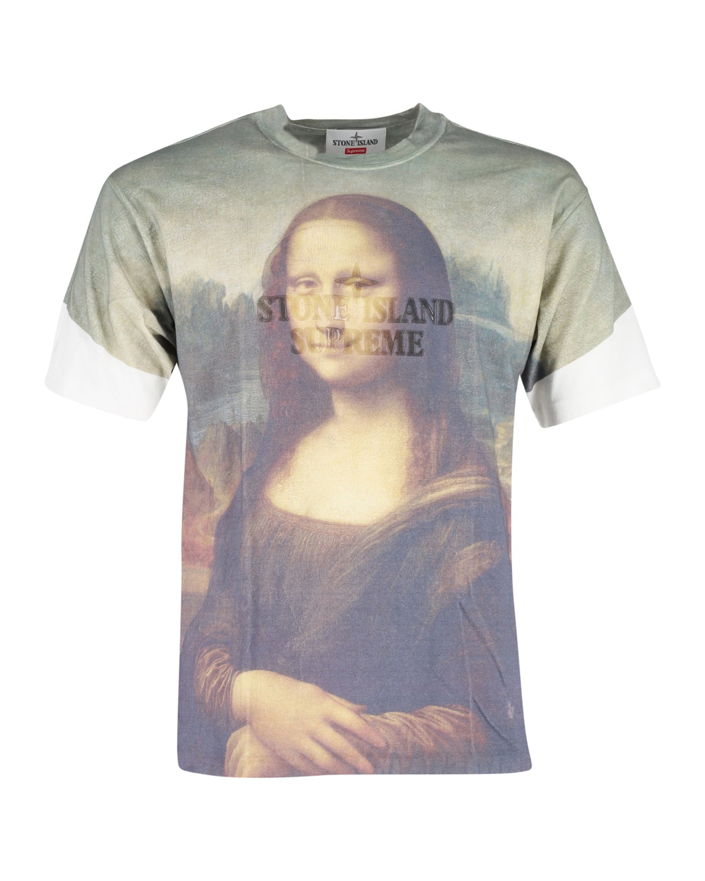 Supreme Stone Island S/S Mona Lisa Oberteil aus mehrfarbiger Baumwolle