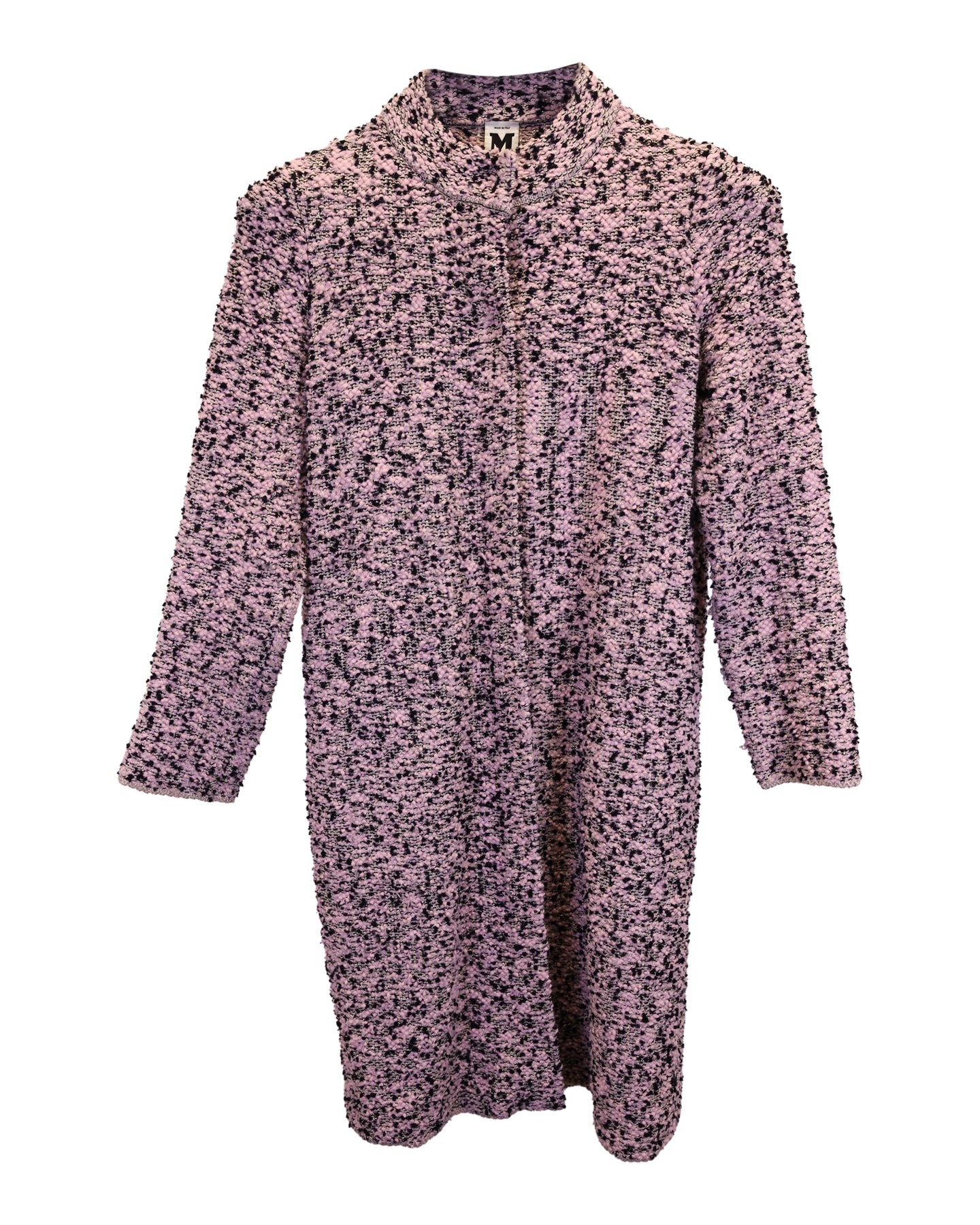 M Missoni Tweed Mantel aus rosa Wolle