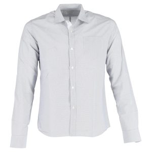 Dries Van Noten bedrucktes Hemd aus hellblauer Baumwolle 7748701945916