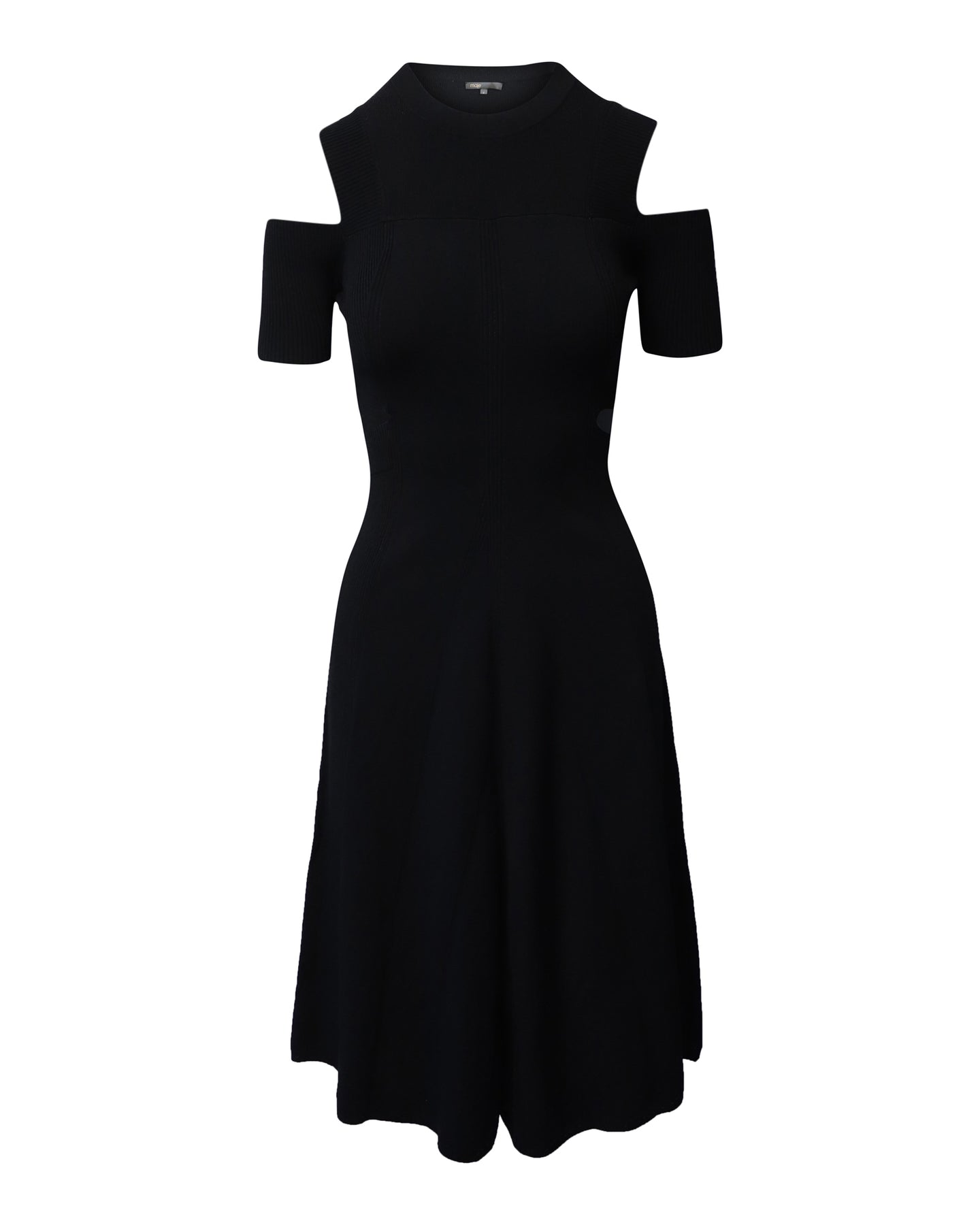 Maje Kleid aus schwarzer Viskose