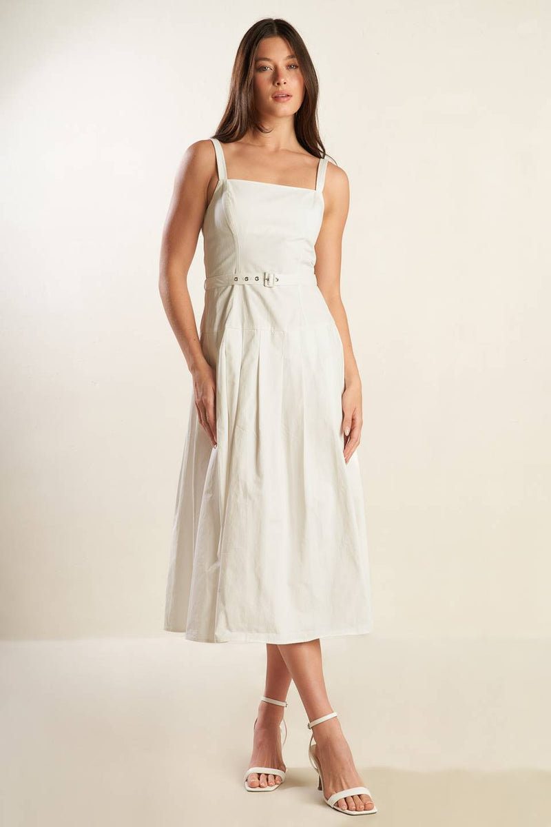 SHAY LANTANA gewebt MIDI Kleid