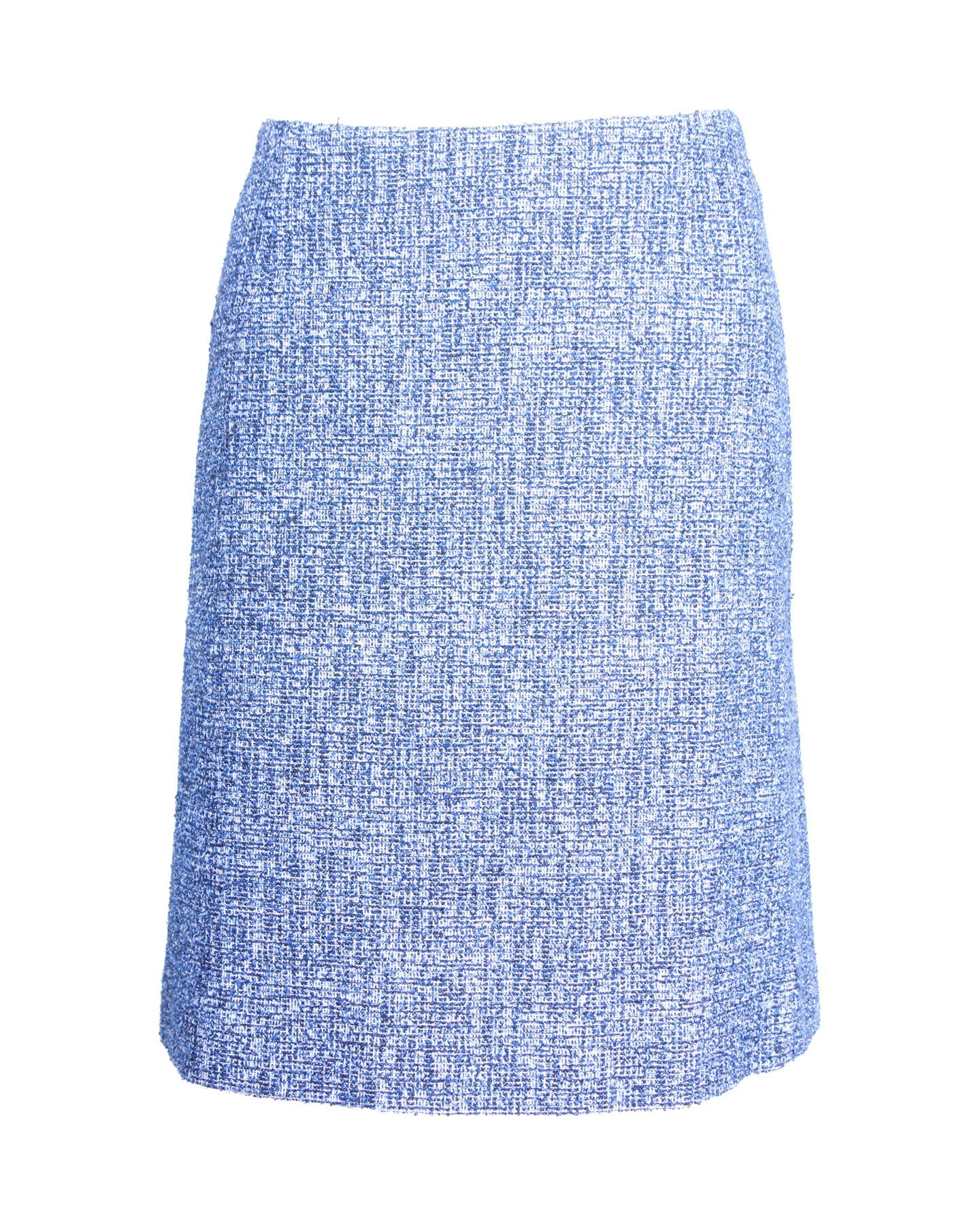 Boss Knielanger Rock aus blauer Viskose