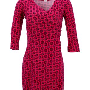 Diane Von Furstenberg bedrucktes Wickelkleid aus roter Baumwolle 7748680745020