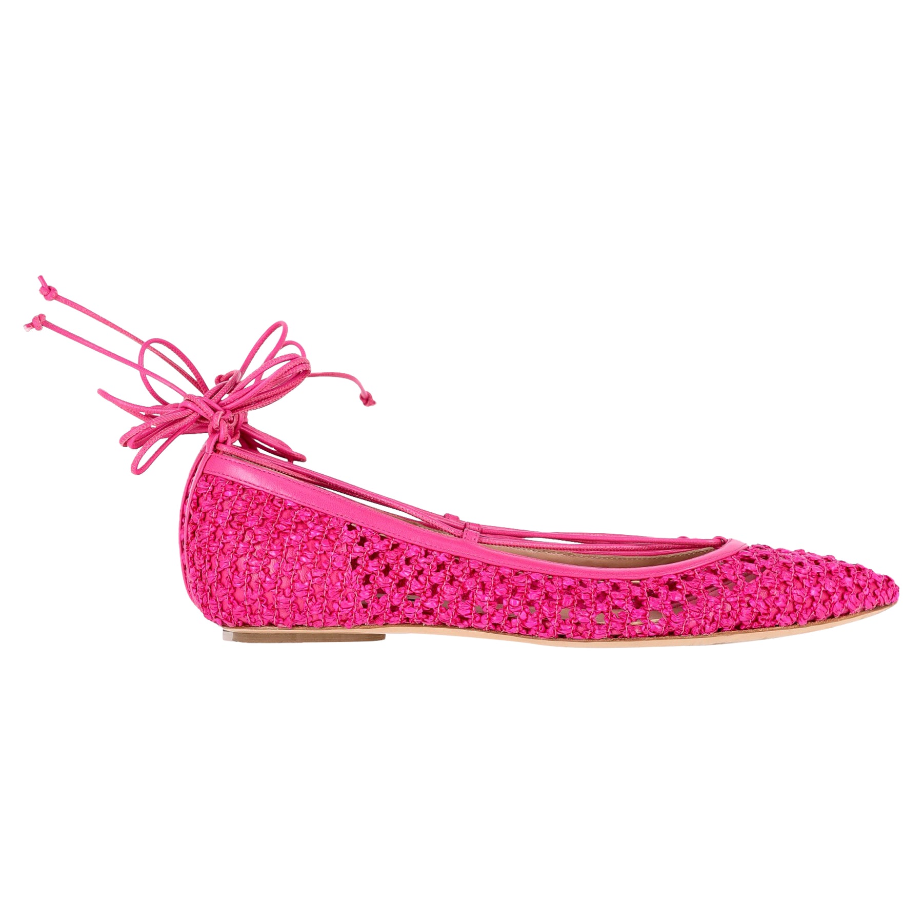 Casadei Ballerinas aus rosa Leder