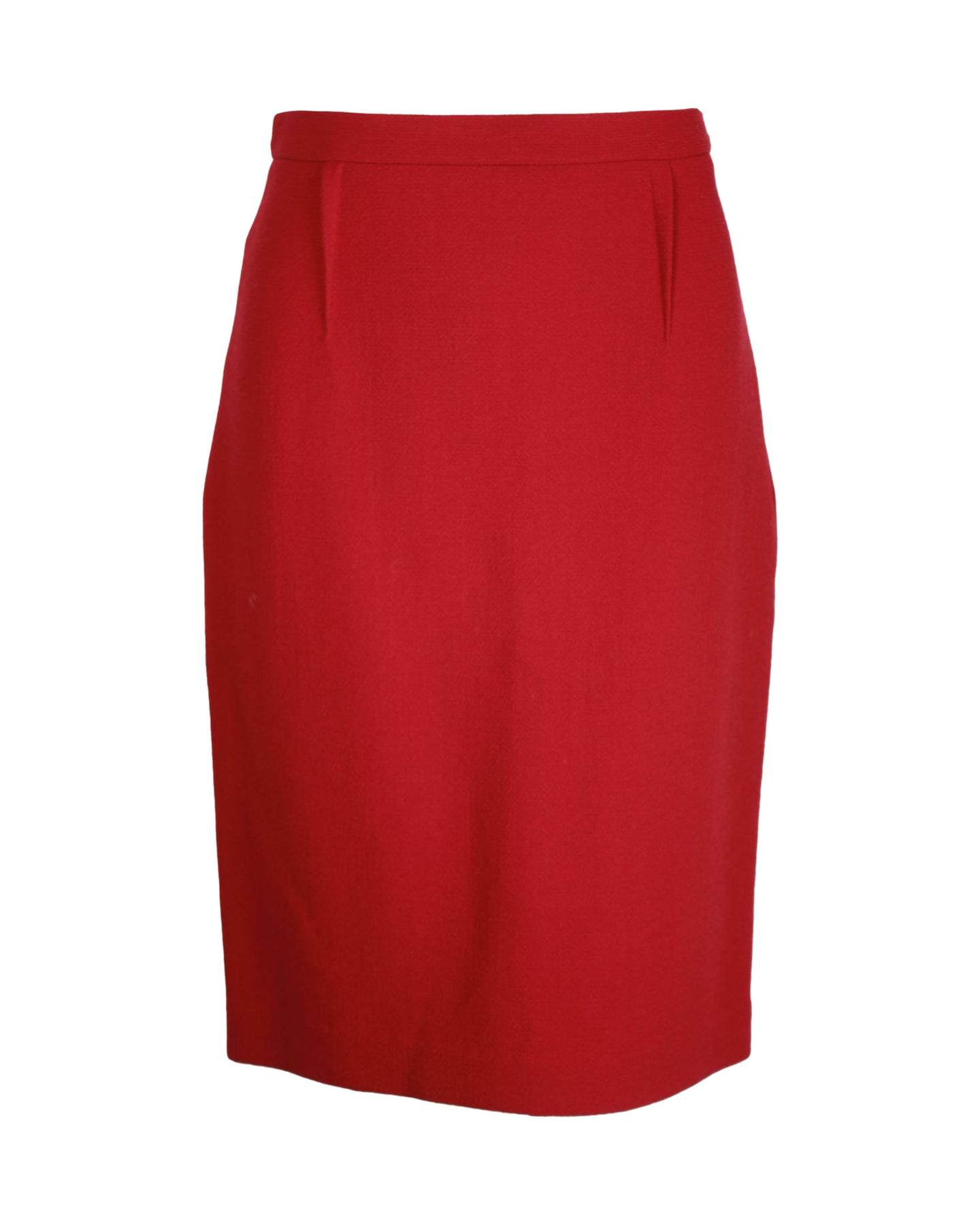 Roland Mouret Arreton Bleistiftrock aus roter Wolle