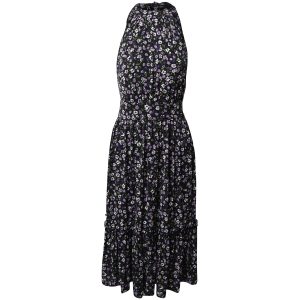 Michael Kors Blumendruck Halter Midi-Kleid aus mehrfarbigem Polyester 7748680581180