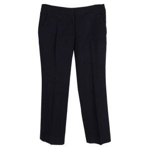 Alexander McQueen Cropped Hose aus schwarzer Wolle