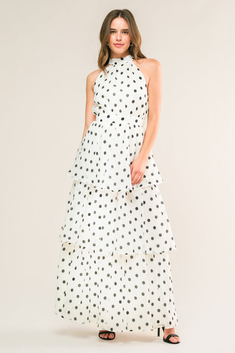MIT DEM SHORELINE gewebt MAXI KLEID