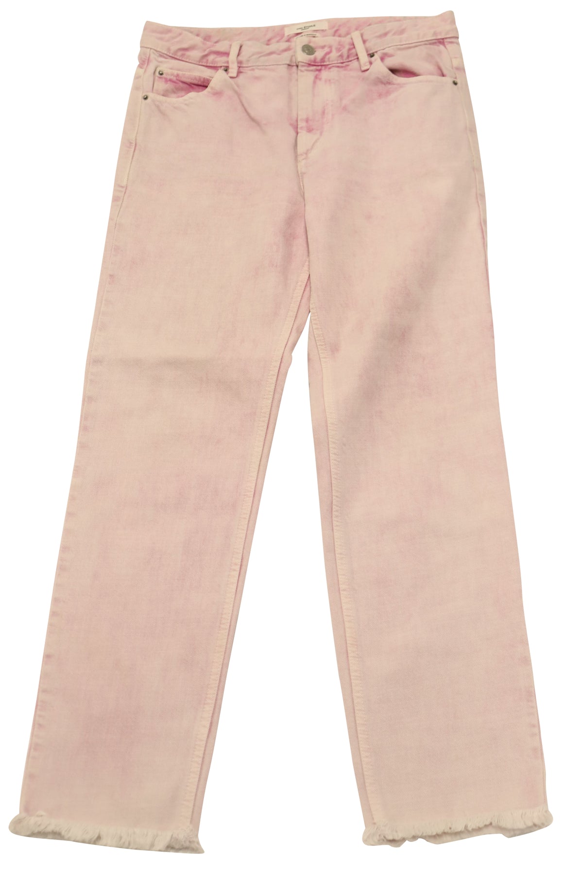 Isabel Marant Etoile Vintage Stil Acid Wash Jeans aus rosa Baumwolle