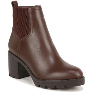 Verney Leder Block Absatz Stiefeletten