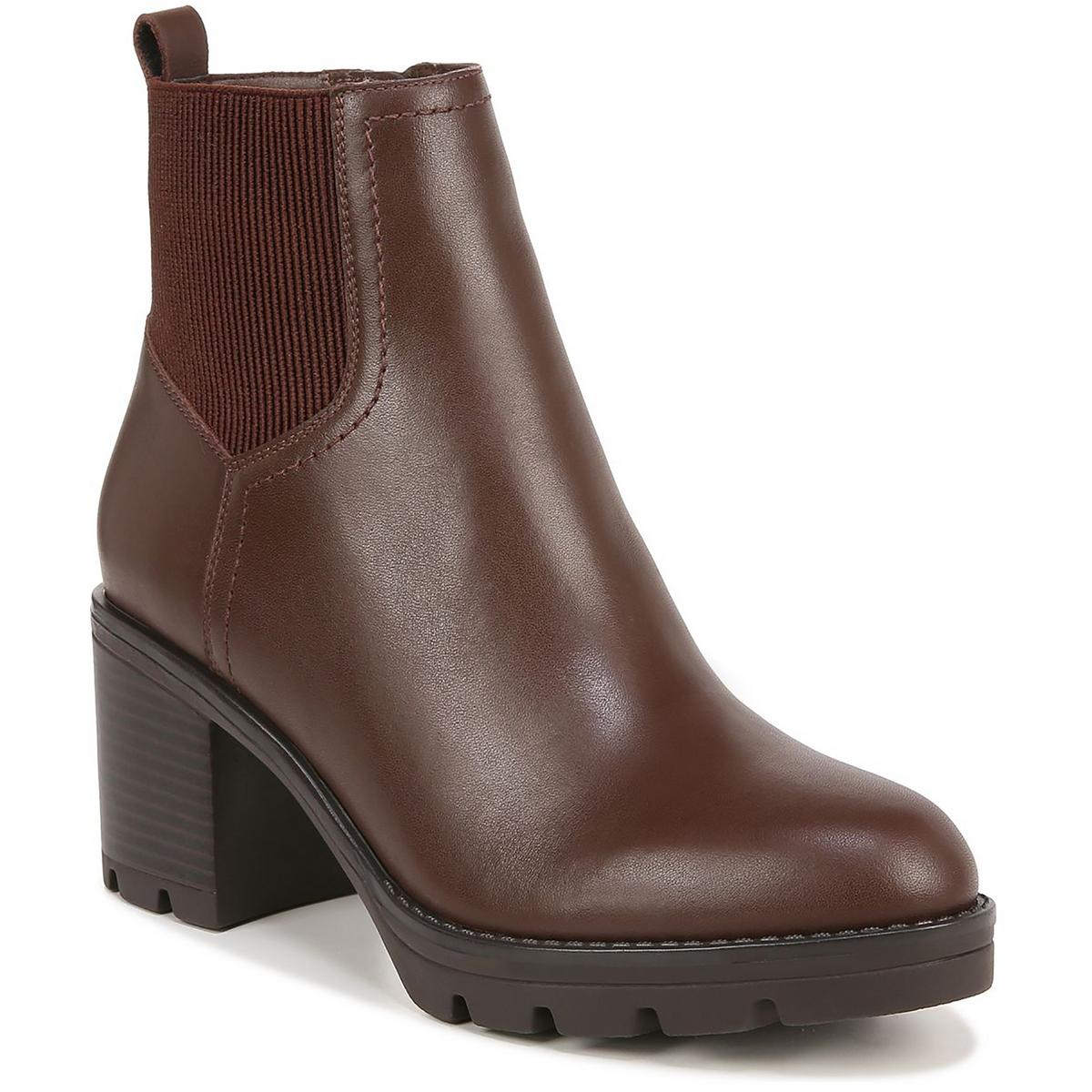 Verney Leder Block Absatz Stiefeletten