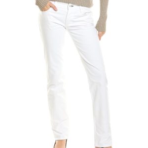 Rag & Bone Piper Bright White Low-Rise Straight Jeans