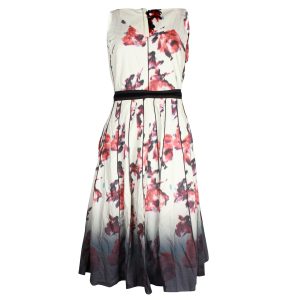 Marc Jacobs bedruckte Midi-Länge Kleid in Blumenmuster Baumwolle 7748686610492