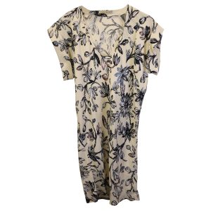 Balenciaga bedrucktes Minikleid aus weißer Baumwolle 7748686348348