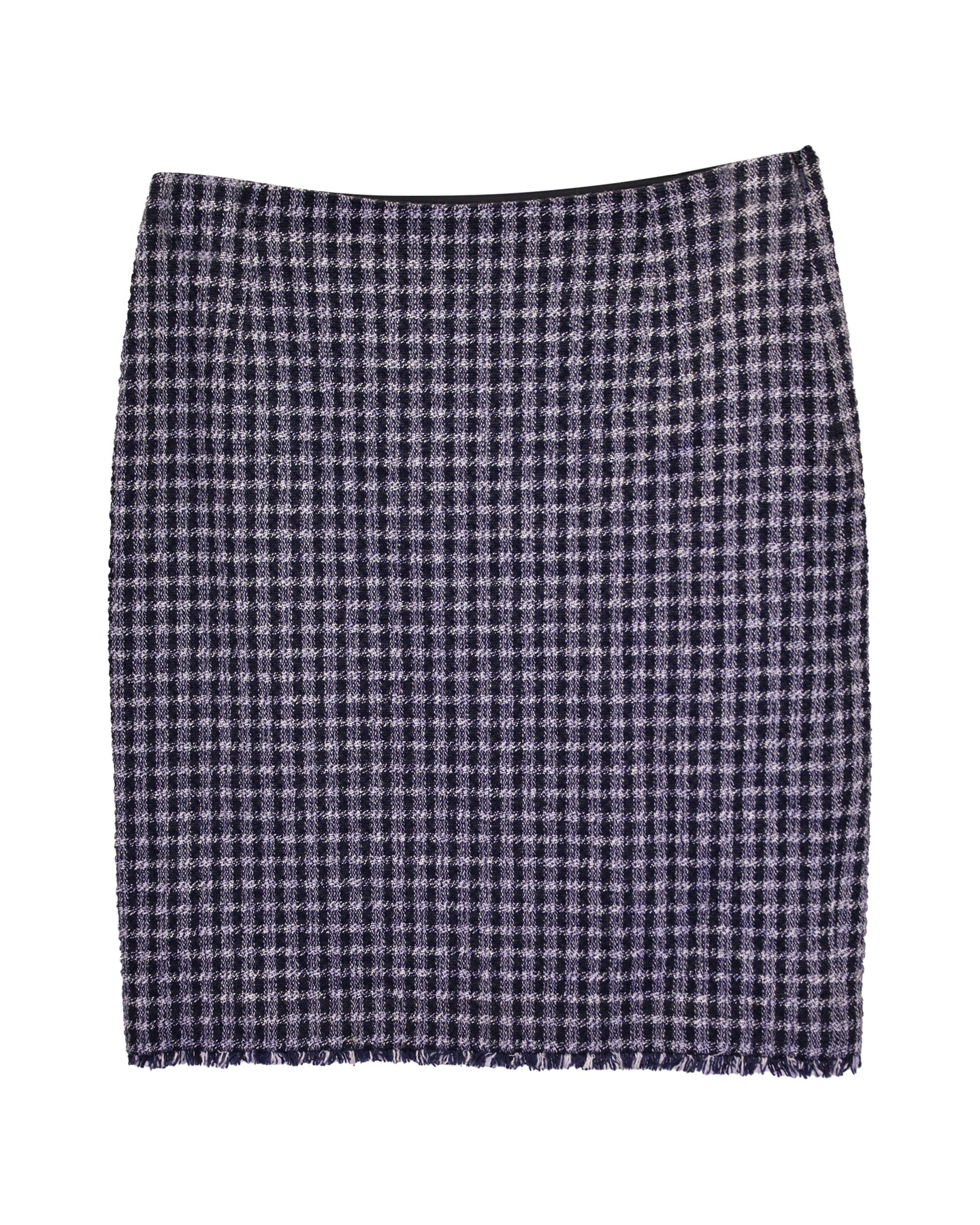 Max Mara Weekend Check Rock aus blauer Wolle