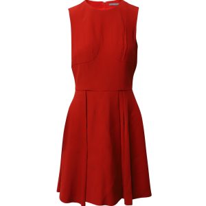 Alexander McQueen Ärmelloses Minikleid aus rotem Acetat